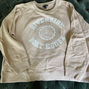 J Crew oversized graphite sweatshirt